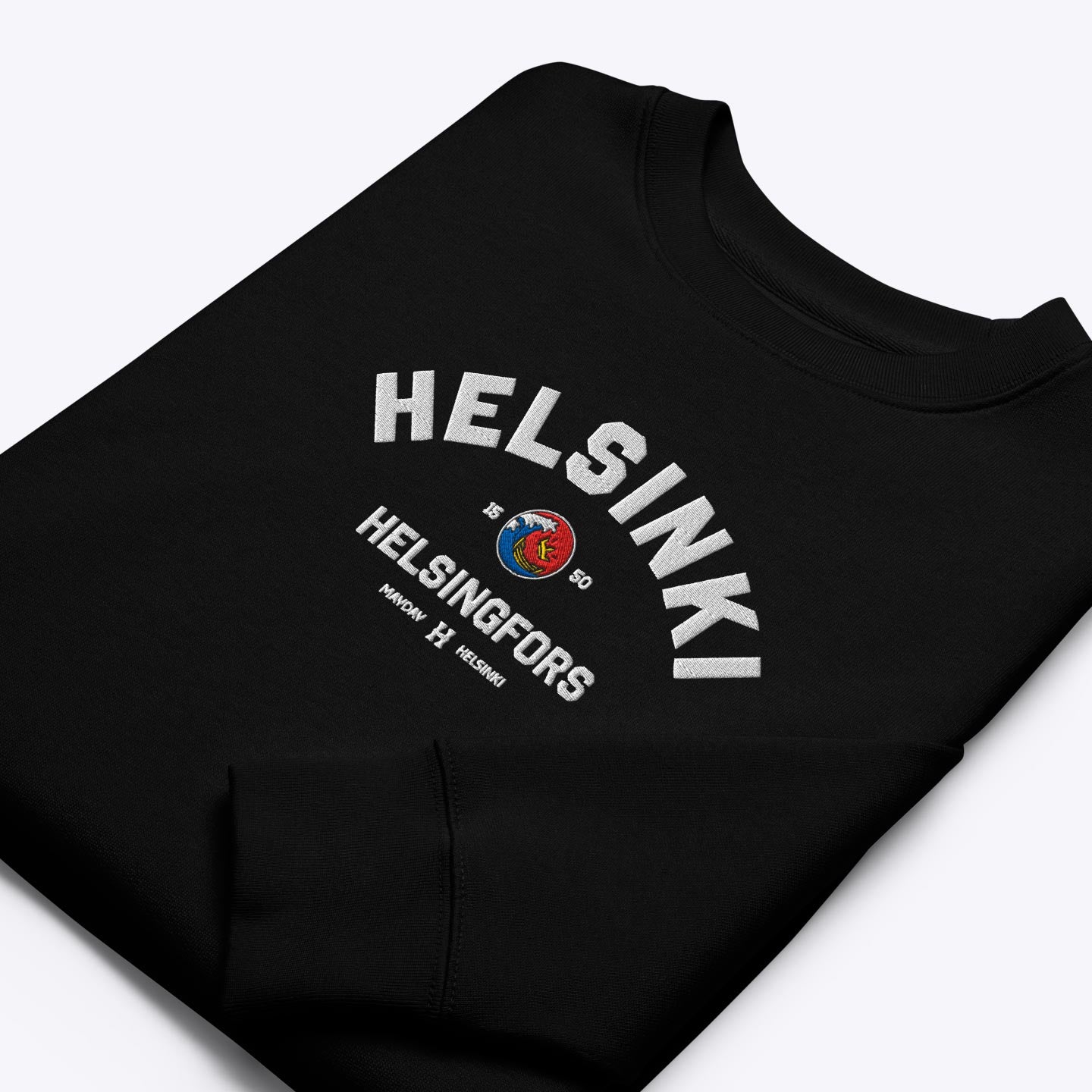 Helsinki - Helsingfors collagepaita brodeerattu