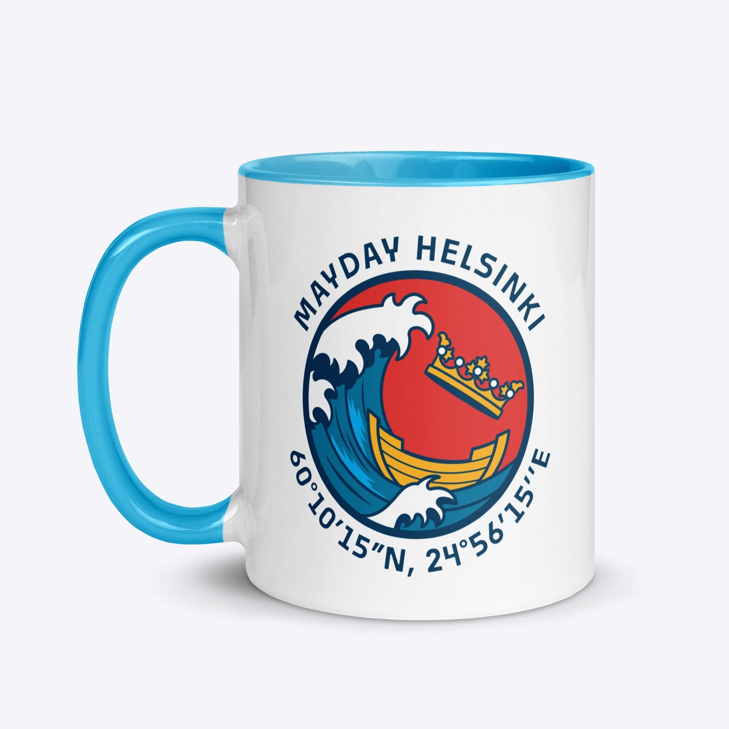 The Great Wave - Mug with Color Inside