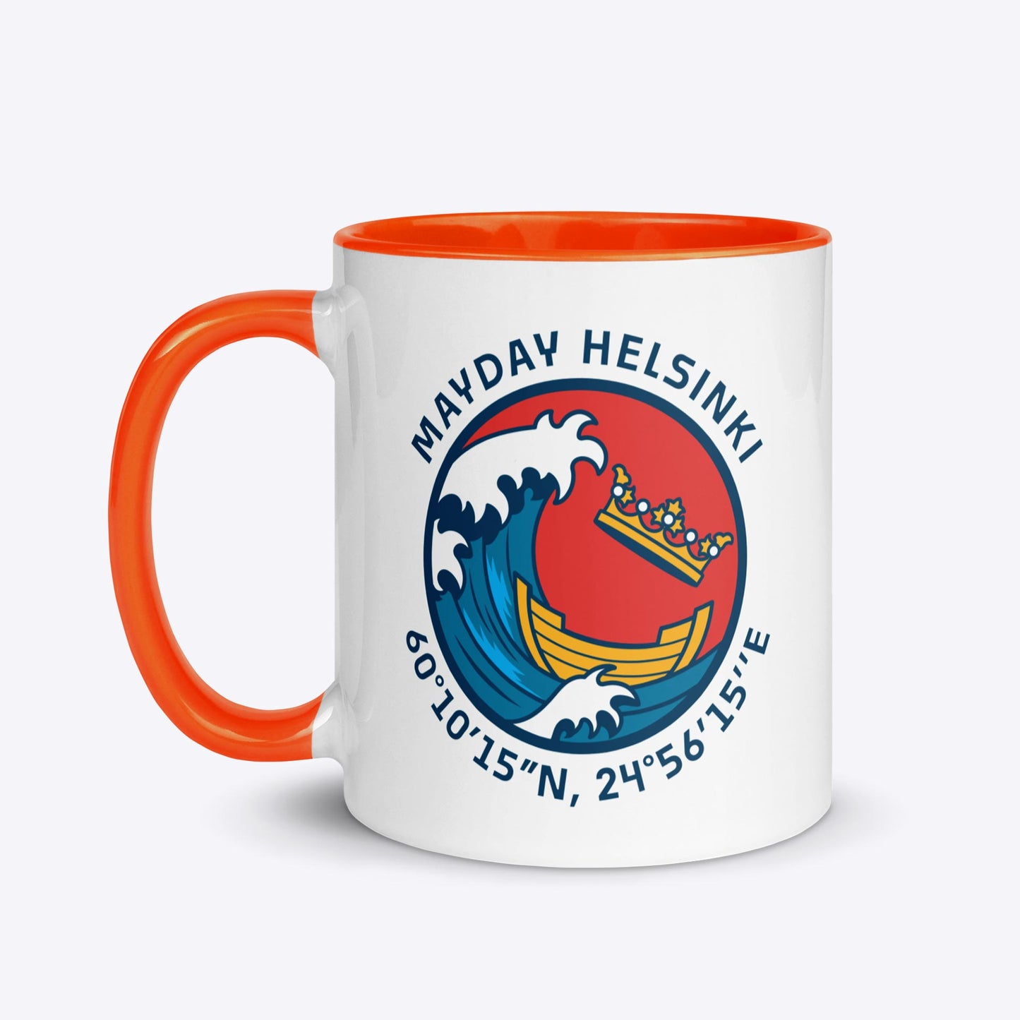 The Great Wave - Mug with Color Inside