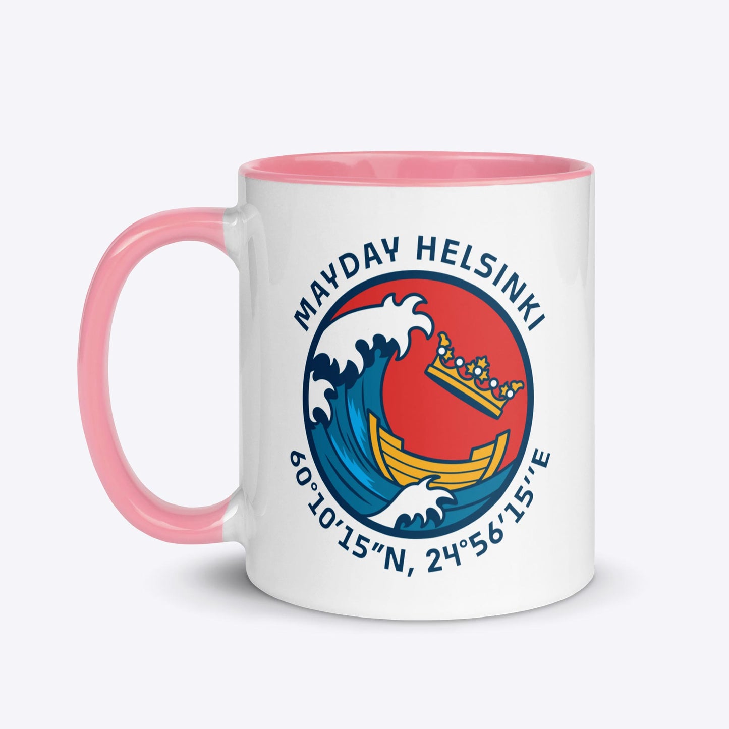 The Great Wave - Mug with Color Inside