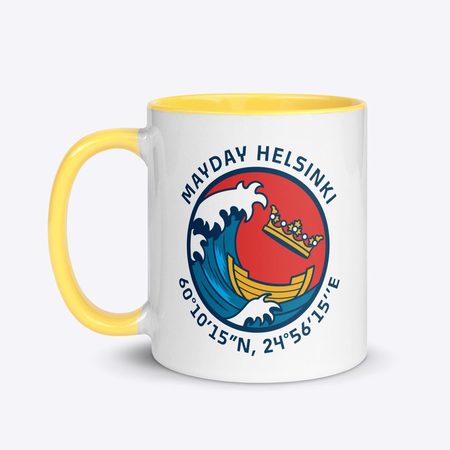 The Great Wave - Mug with Color Inside